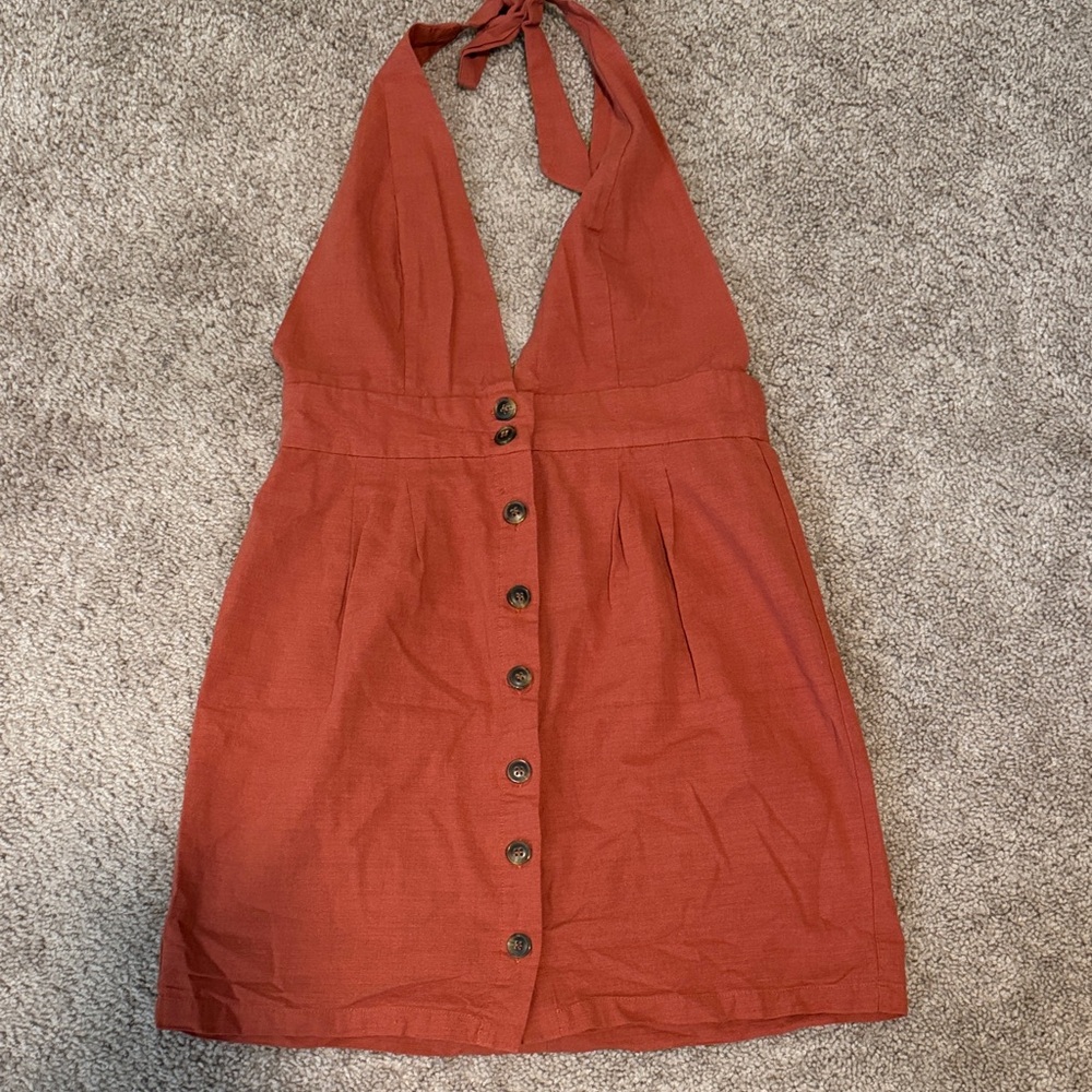 Forever 21 Rust Backless Dress